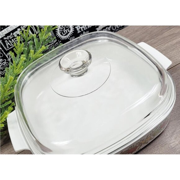 Vintage Corning Ware Pyrex Spice O' Life 2.5Q Casserole Dish A-22-B & Lid A-12-C - Picture 2 of 16